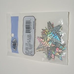 2/$20 42mm Holographic Large Star Sequins Iridescent Hologram Paillettes 50pc